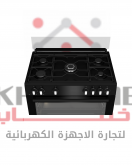 GGR 15115 DX NB بوتاجاز بيكو 5 شعلة - امان كامل - اسود 90 س- مروحة تبريد – مروحة طهى - حوامل زهر