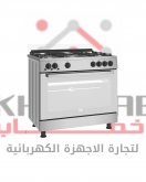 GGR 15325 FX NBE بوتاجاز بيكو 5 شعلة - امان كامل - اسود* سيلفر 90 سم- مروحة تبريد – مروحة طهى - ديجيتال- حوامل زهر