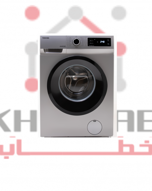 TW-BJ90S2EG(SK) غسالة ملابس توشيبا فول اوتوماتيك بتكنولوجيا الانفرتر، تحميل امامي، 8 كجم، فضي