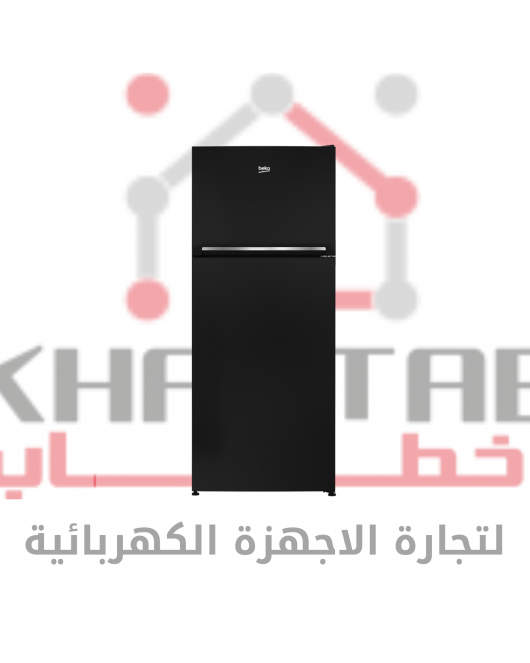 RDNE430K12B ثلاجه 2 باب بيكو 430 لتر - صافى367 لتر- نوفروست - اسود -( PVC)