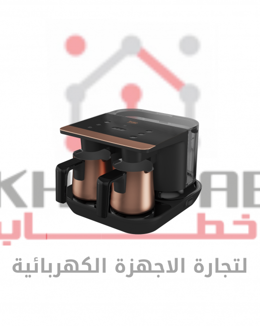 TKM 8961 B مكنة قهوة (دابل ) بخزان مياه -ذهبى x اسود