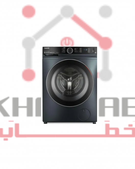 TW-BK100GF4EG(MK) غسالة ملابس توشيبا فول اوتوماتيك بتقنية الانفرتر، تحميل امامي، 9 كجم، رمادي موراندي