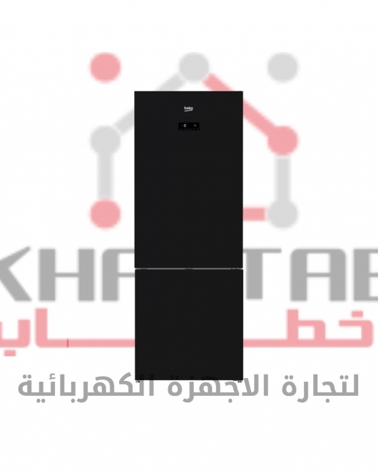 RCNE560E35ZGB ثلاجه 2 باب بيكو 560 لتر - صافى501 لتر-نوفروست -شاشة ديجيتال تاتش- -زجتج أسود -(كومبى)