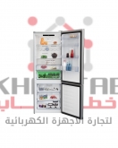 RCNE560E35ZGB ثلاجه 2 باب بيكو 560 لتر - صافى501 لتر-نوفروست -شاشة ديجيتال تاتش- -زجاج أسود -(كومبى)