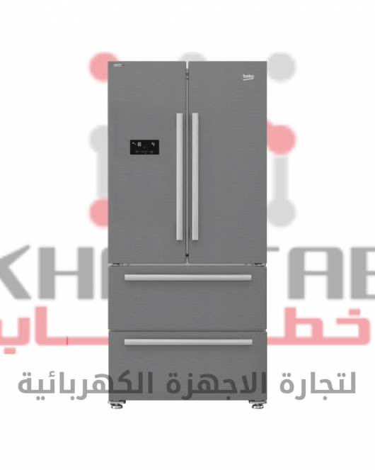 GNE60500X ثلاجه 2 باب و 2 درج بيكو 605 لتر - صافى539 لتر-شاشة ديجيتال تاتش--ستانلس